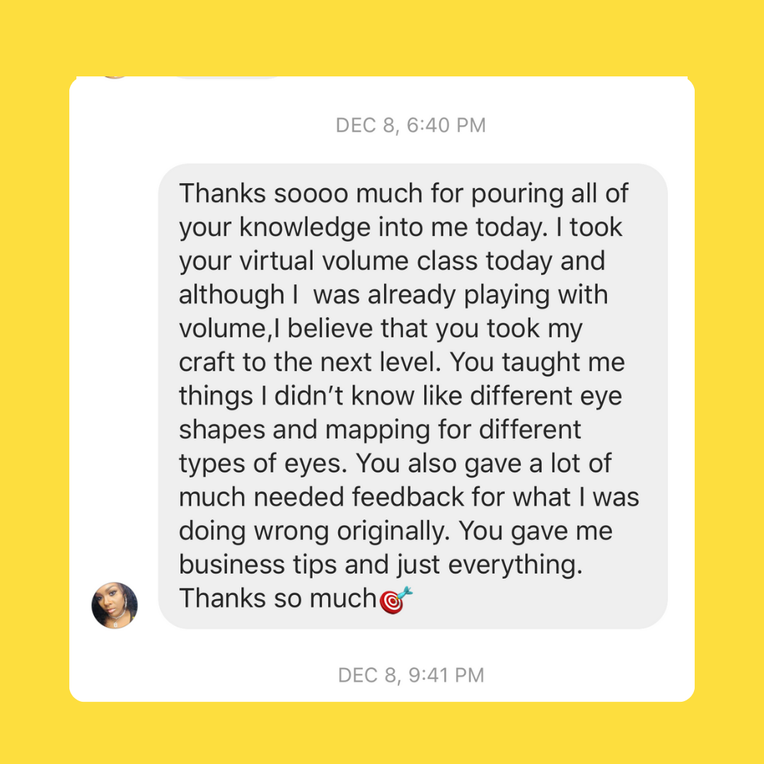 Volume Lash Extension Mastery Course