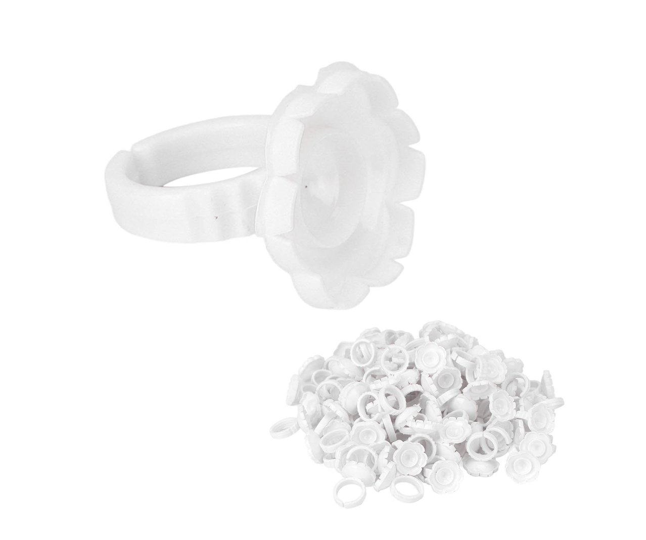 Flower Cup Glue Rings